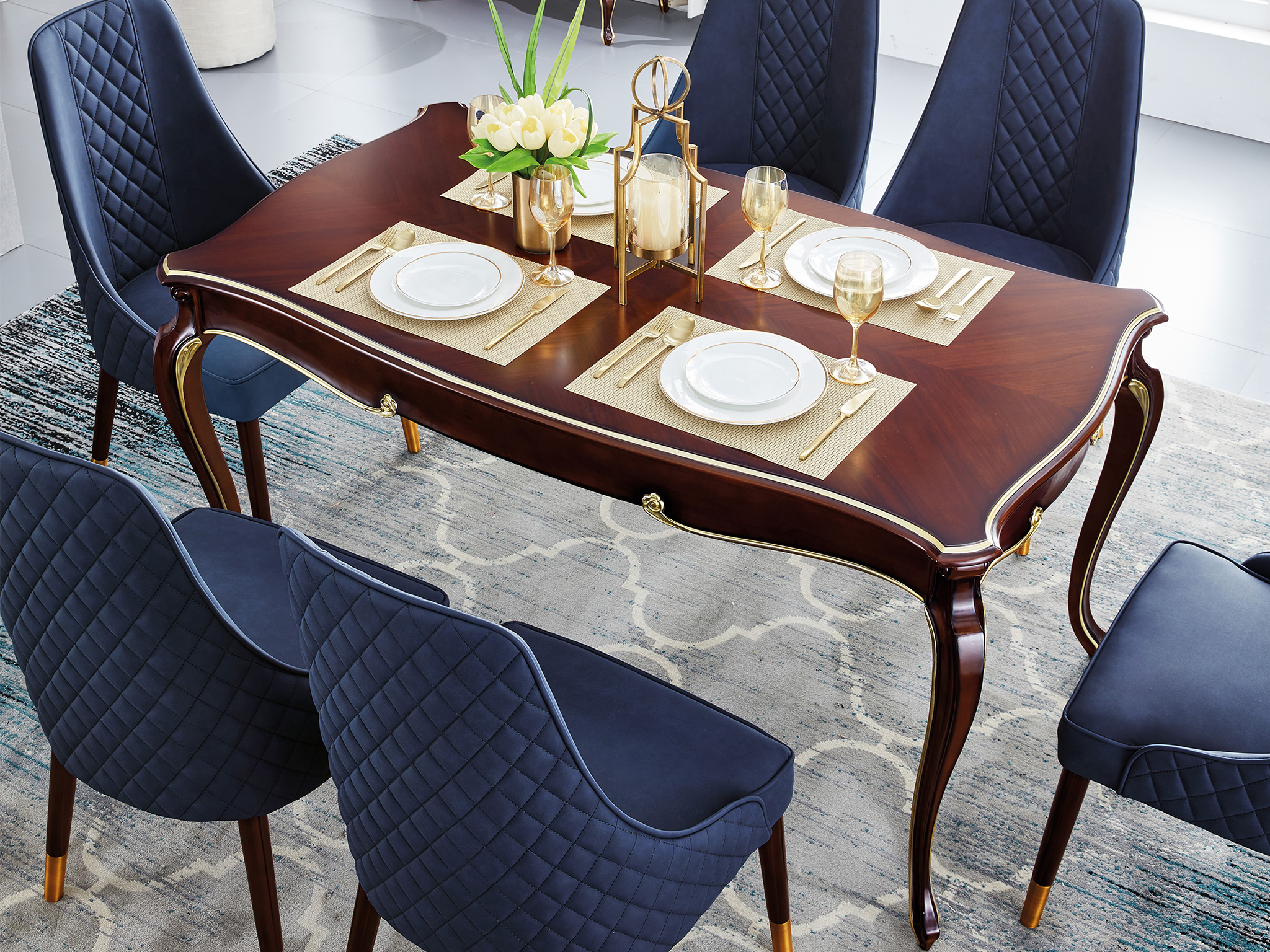 【餐桌】欧洲进口榉木全实木 美式轻奢长餐台【图片,报价,详情,评测】